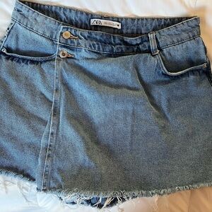 ZARA Blue Denim Skirt